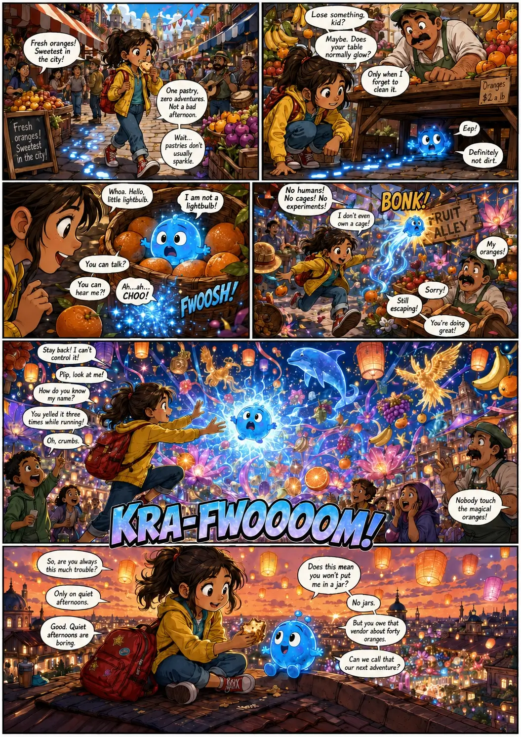 Generated comic spread